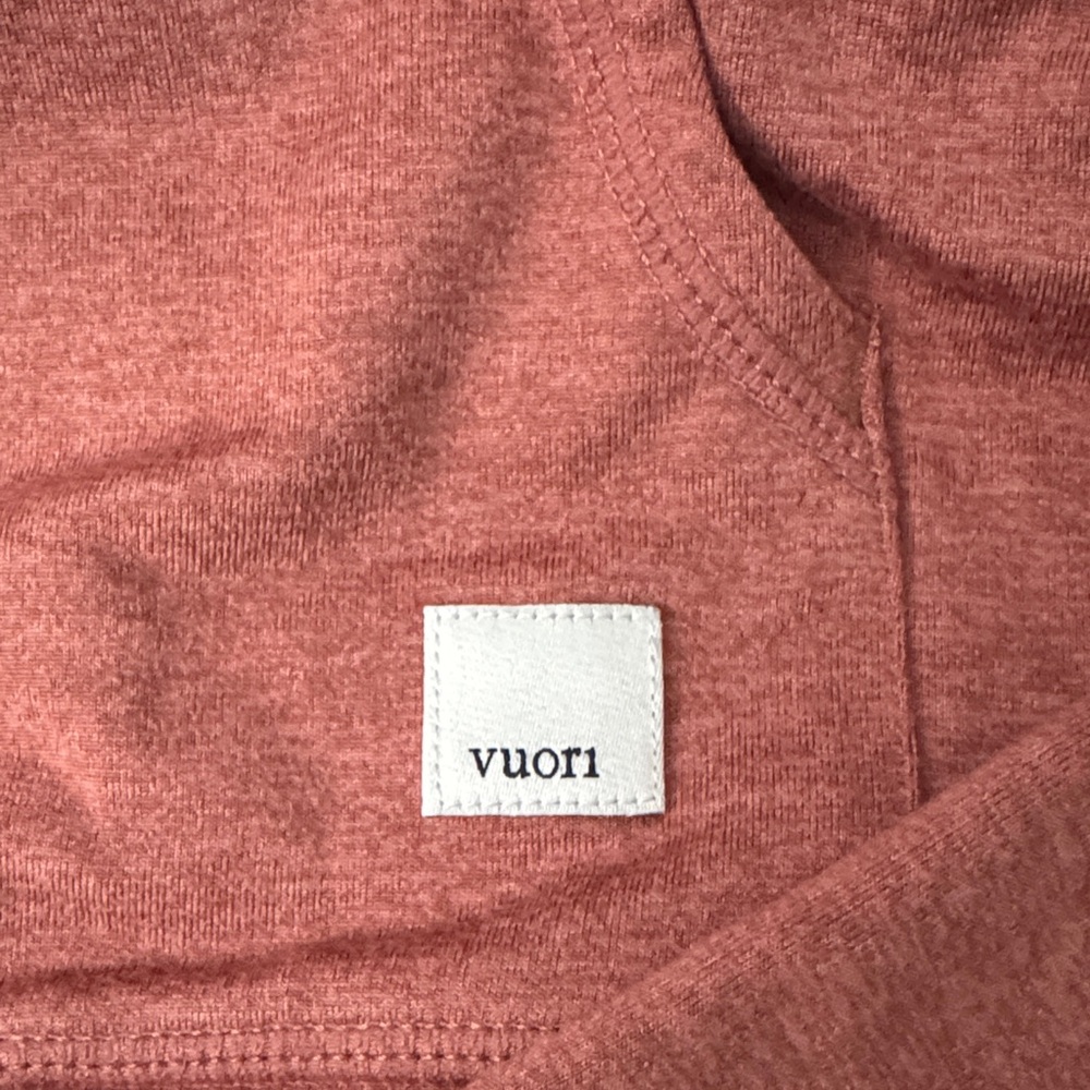 Vuori Women's Rust orange brown Zip-Up Hoodie - Picture 2 of 4